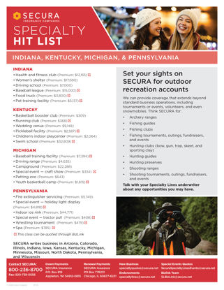 SECURA Eastern States Specialty Hit List